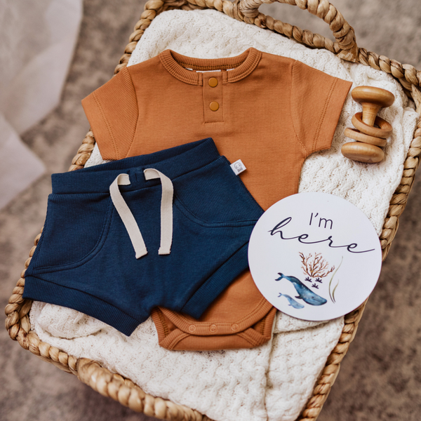 Chestnut Short Sleeve Bodysuit