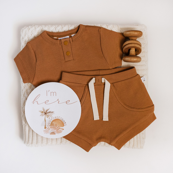 Chestnut Short Sleeve Bodysuit