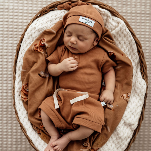 Chestnut Short Sleeve Bodysuit