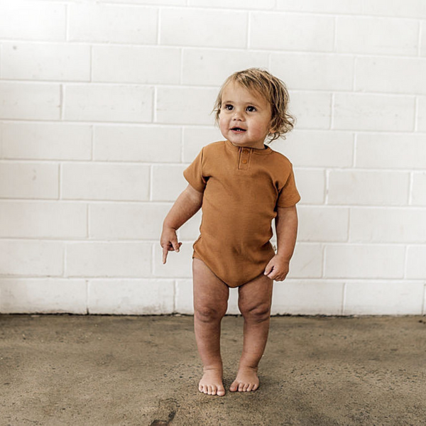 Chestnut Short Sleeve Bodysuit