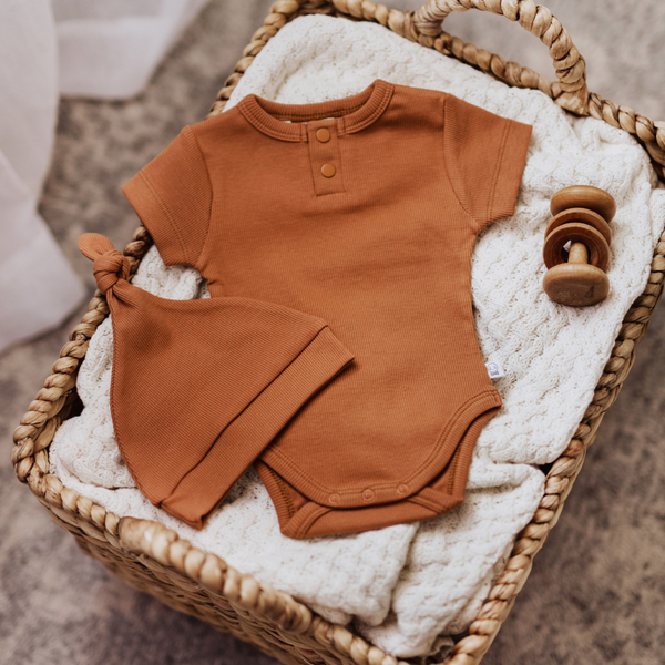 Chestnut Short Sleeve Bodysuit